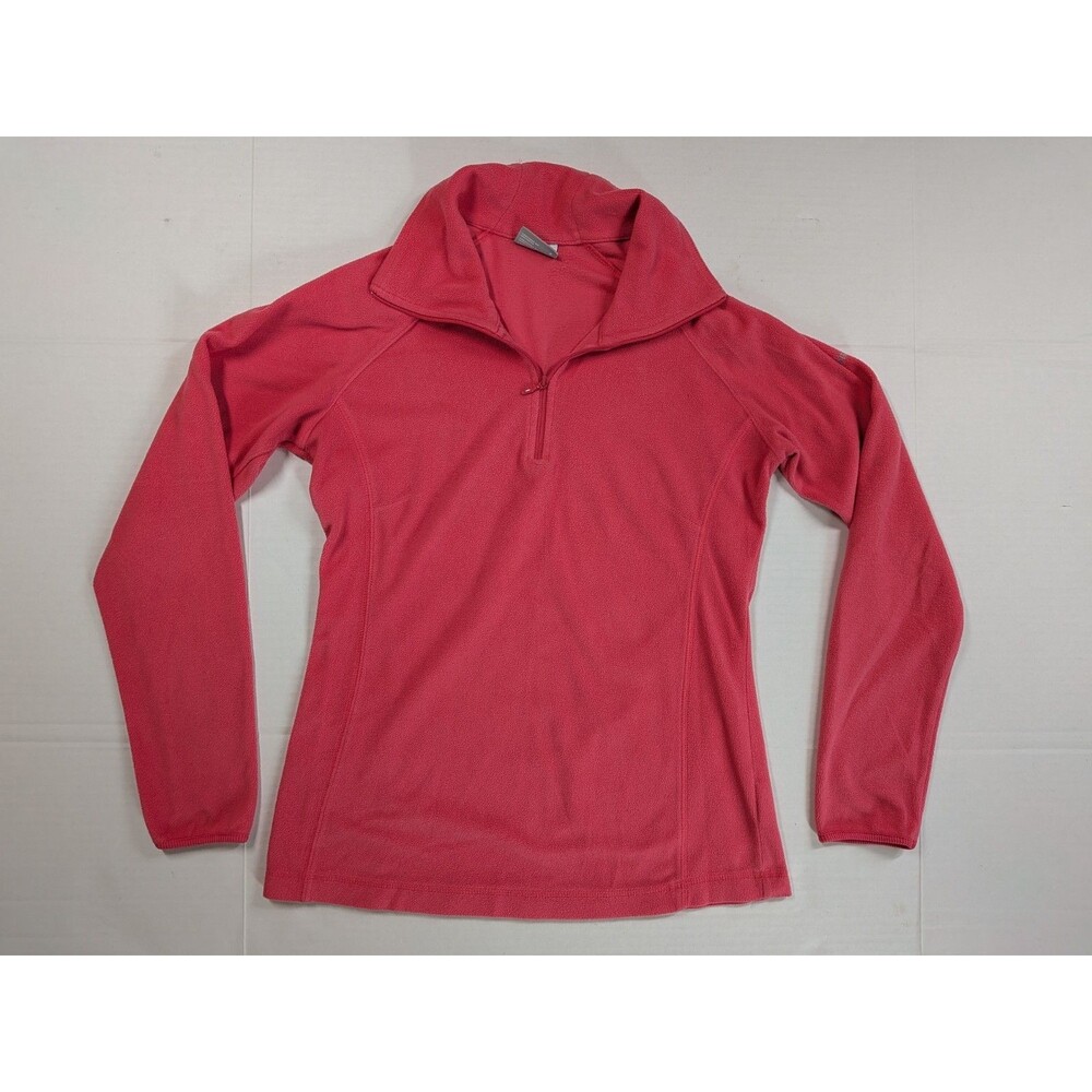 Columbia Jacket Womens Small. Pink 1/4 Zip Fleece Pullover Lightweight Ladies